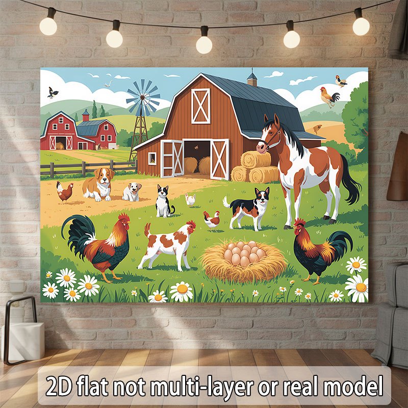 Agriculture Farming School - Design piatto 2D, banner monoblocco con