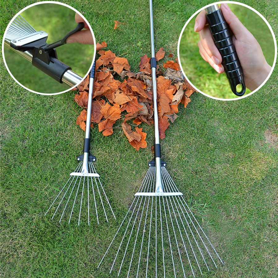 Agriculture Farming Practices - Rastrello da Giardino in Metallo, Attrezzo