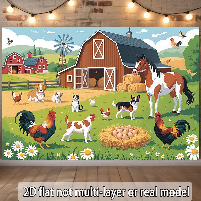 Design piatto 2D, banner monob - Agriculture Farming School recensione e prezzo