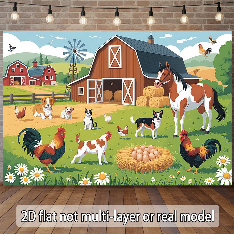 Design piatto 2D, banner monob - Agriculture Farming School recensione e prezzo