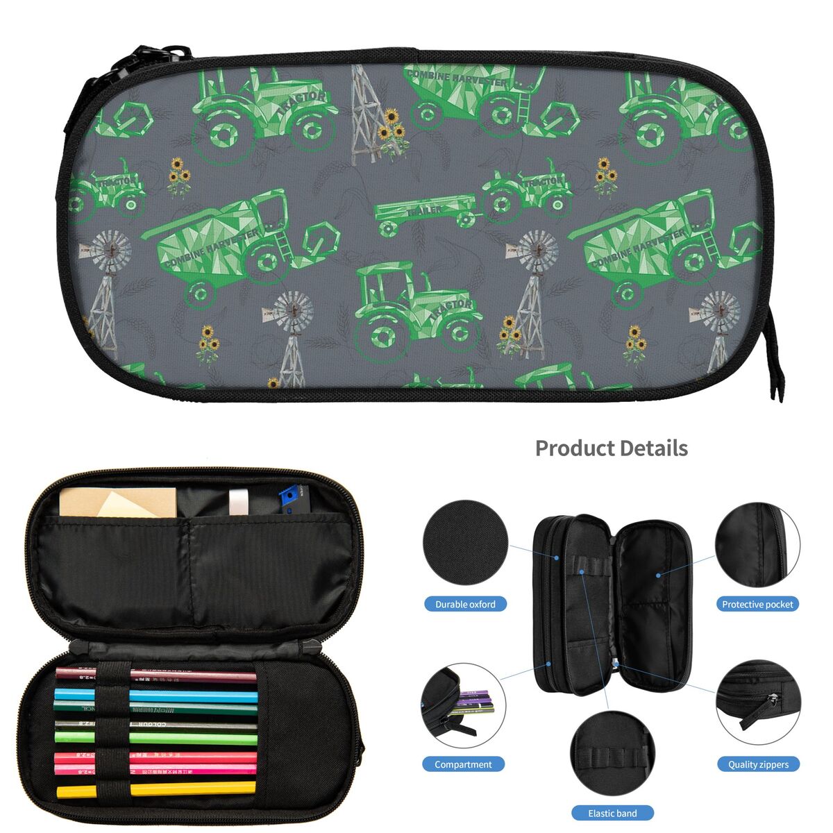 Astucci per matite a tema trat - Agriculture Farming School recensione e prezzo